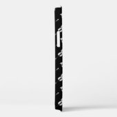 Coques Case-Mate iPhone Motif violon - noir et blanc (Verso / Droite)