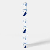 Coques Case-Mate iPhone Motif volleyballs bleu monogramme (Verso / Droite)
