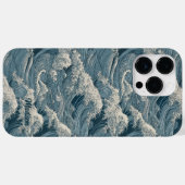 Coques Case-Mate iPhone Motif Waves de nom personnalisé (Verso (horizontal))