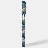 Coques Case-Mate iPhone Motif Waves de nom personnalisé (Verso / Droite)