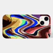 Coques Case-Mate iPhone Motif Wavy Fiesta Colors (Verso (horizontal))