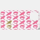 Coques Case-Mate iPhone Motif XOXO rose et or (Verso (horizontal))