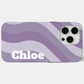Coques Case-Mate iPhone Motif Y2K Super de flux de liquide violet (Verso (horizontal))