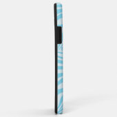 Coques Case-Mate iPhone Motif Zèbre Bleu (Dos/Droite)