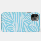 Coques Case-Mate iPhone Motif Zèbre Bleu (Dos (Horizontal))