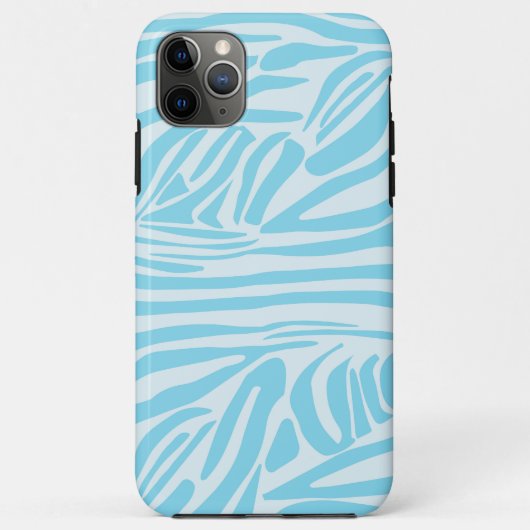 Coques Case-Mate iPhone Motif Zèbre Bleu (Dos)
