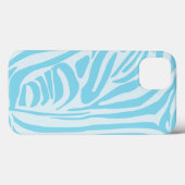 Coques Case-Mate iPhone Motif Zèbre Bleu (Verso (horizontal))