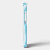 Coques Case-Mate iPhone Motif Zèbre Bleu (Verso / Gauche)