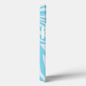 Coques Case-Mate iPhone Motif Zèbre Bleu (Verso / Droite)