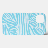 Coques Case-Mate iPhone Motif Zèbre Bleu (Verso (horizontal))