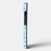 Coques Case-Mate iPhone Motif Zèbre Bleu (Verso / Gauche)