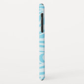 Coques Case-Mate iPhone Motif Zèbre Bleu (Dos/Gauche)