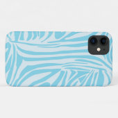 Coques Case-Mate iPhone Motif Zèbre Bleu (Dos (Horizontal))
