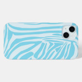 Coques Case-Mate iPhone Motif Zèbre Bleu (Verso (horizontal))