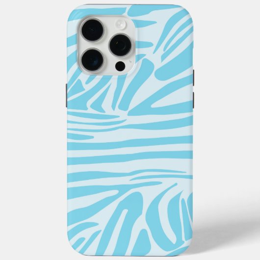 Coques Case-Mate iPhone Motif Zèbre Bleu (Verso)