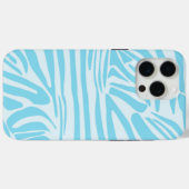 Coques Case-Mate iPhone Motif Zèbre Bleu (Verso (horizontal))