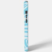 Coques Case-Mate iPhone Motif Zèbre Bleu (Verso / Gauche)