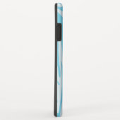 Coques Case-Mate iPhone Motif Zèbre Bleu (Dos/Droite)