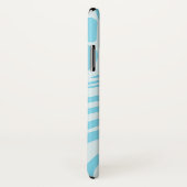 Coques Case-Mate iPhone Motif Zèbre Bleu (Dos/Droite)