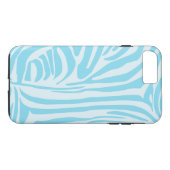 Coques Case-Mate iPhone Motif Zèbre Bleu (Dos (Horizontal))