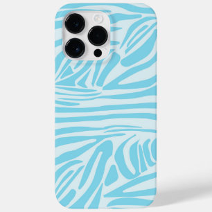 Coque Pour Pour iPhone 14 Pro Max Motif Zèbre Bleu