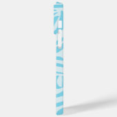Coques Case-Mate iPhone Motif Zèbre Bleu (Verso / Gauche)
