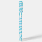 Coques Case-Mate iPhone Motif Zèbre Bleu (Verso / Droite)