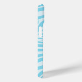 Coques Case-Mate iPhone Motif Zèbre Bleu (Verso / Droite)