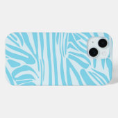 Coques Case-Mate iPhone Motif Zèbre Bleu (Verso (horizontal))