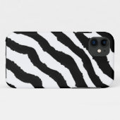 Coques Case-Mate iPhone Motif zèbre noir et blanc (Dos (Horizontal))