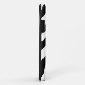 Coques Case-Mate iPhone Motif zèbre noir et blanc (Dos/Droite)