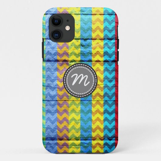 Coques Case-Mate iPhone Motif zig en bois aztèque chevron (Dos)