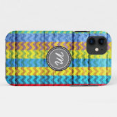 Coques Case-Mate iPhone Motif zig en bois aztèque chevron (Dos (Horizontal))