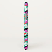 Coques Case-Mate iPhone Motif Zig Zag Turquoise (Dos/Droite)