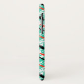 Coques Case-Mate iPhone Motif Zig Zag Turquoise (Dos/Gauche)