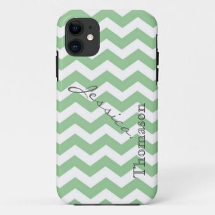 Case-Mate iPhone Case Motif zigzag à chevrons vert citron tendance,
