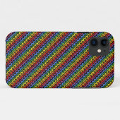 Coques Case-Mate iPhone Motif ZigZag Arc-en-ciel (Dos (Horizontal))