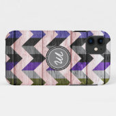 Coques Case-Mate iPhone Motif zigzag chevron bois aztèque #2 (Dos (Horizontal))