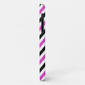 Coques Case-Mate iPhone Motif Zigzag, Motif Chevron, Rose, Noir (Dos/Gauche)