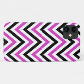 Coques Case-Mate iPhone Motif Zigzag, Motif Chevron, Rose, Noir (Dos (Horizontal))