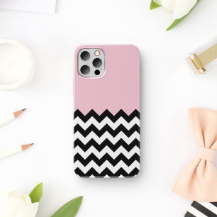 Case-Mate iPhone Case Motif Zigzag noir et blanc, Chevron, rose