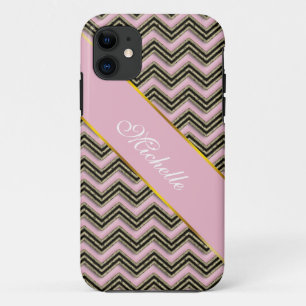 Coque Case-Mate Pour iPhone Motif Zigzag noir et rose