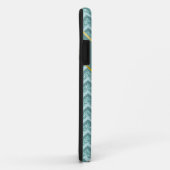 Coques Case-Mate iPhone Motif ZigZag Parties scintillant Turquoise (Dos/Droite)