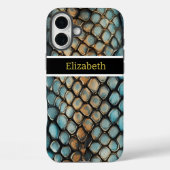 Coques Case-Mate iPhone Motifs complexes de la peau d'un serpent venimeux (Verso)