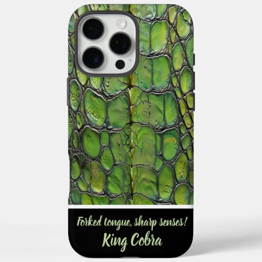 Coques Case-Mate iPhone Motifs complexes de peau de serpent vert (Verso)