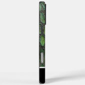 Coques Case-Mate iPhone Motifs complexes de peau de serpent vert (Verso / Droite)