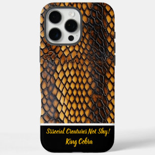 Coques iPhone 16 Pro Max Motifs complexes de peaux de serpent dans la lumiè