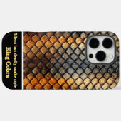 Coques Case-Mate iPhone Motifs complexes de serpent naturel en détail (Verso (horizontal))