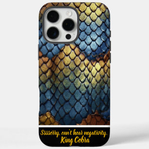 Coques iPhone 16 Pro Max Motifs complexes de serpent naturel sur l'écran