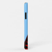 Coques Case-Mate iPhone Motifs cool rouge et bleu (Dos/Droite)